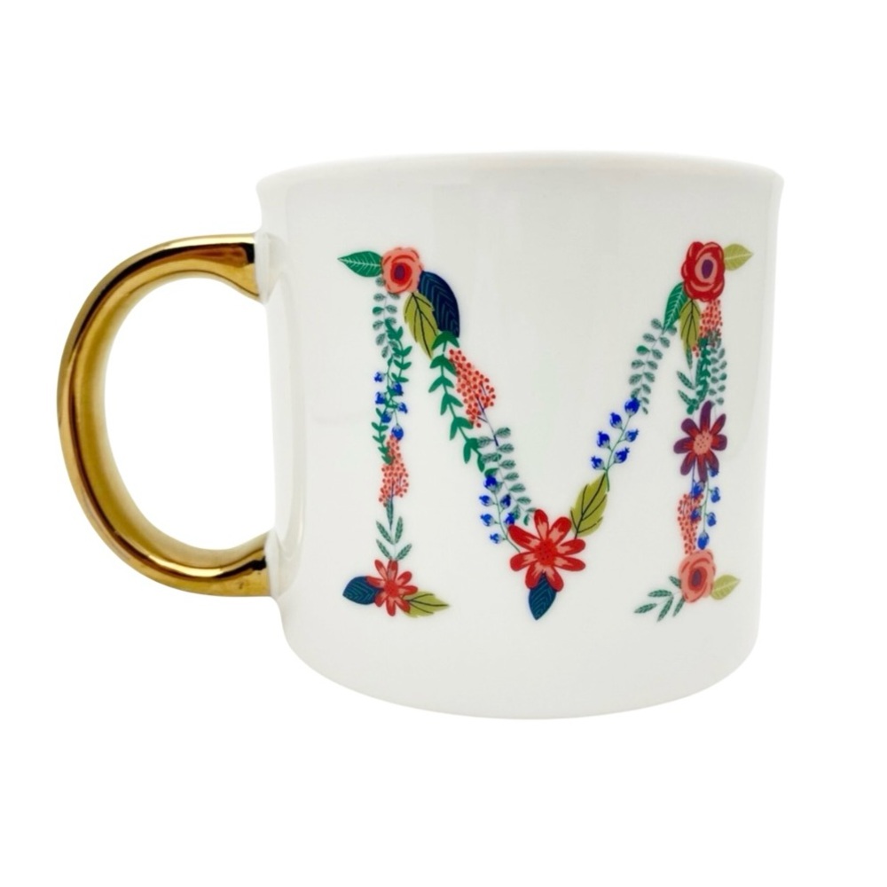OPALHOUSE Initial “M” Porcelain Mug Cup